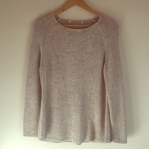 Neutral Tan Tunic Style Sweater M-L